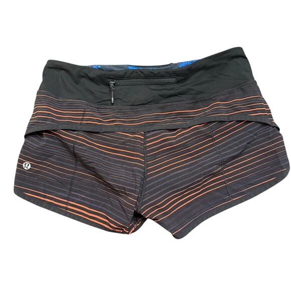 Lululemon Athletics Women’s Run Speed shorts, stripes, Size 4 - Picture 4 of 5
